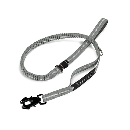Taktische Hundeleine, K9 Trainingsleine, Bungee-Seil mit 2 Kontrollgriffen, robuster Schnellverschluss-Metallverschluss, mittelgroßer Hund, freihändiger D-Ring Taktische Hundeleine, K9 Trainingsleine, Bungee-Seil mit 2 Kontrollgriffen, robuster Schnellverschluss-Metallverschluss, mittelgroßer Hund, freihändiger D-Ring von KMXMINOZY