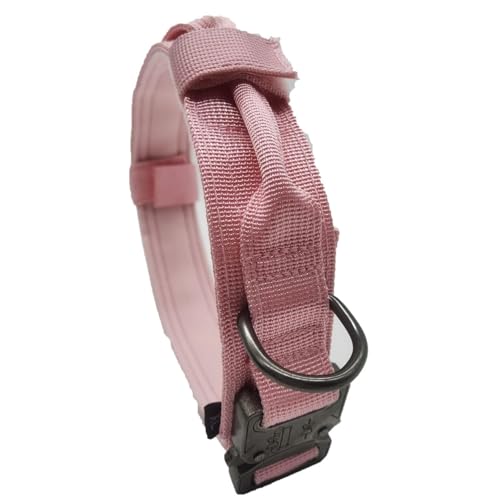Taktisches Hundehalsband, Nylon, verstellbares Trainingshalsband, Militär-Hundehalsband, robuste Metallschnalle, Griff, geeignet für mittelgroße und große Hunde Taktisches Hundehalsband, Nylon, verstellbares Trainingshalsband, Militär-Hundehalsband, robuste Metallschnalle, Griff, geeignet für mittelgroße und große Hunde von KMXMINOZY