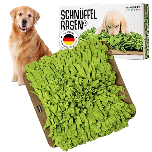 KNAUDER'S Best - Schnüffelteppich für Hunde in 60cm x 60cm - Schnüffelteppich mit mehr als 1.150 Fransen - Hundespielzeug aus 3qm Polarfleece - Weich und sanft - Hundezubehör Made in Germany von KNAUDER´S BEST