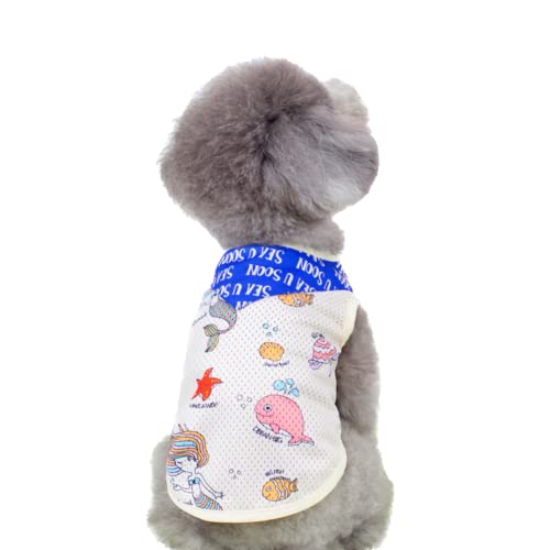 KOALABEAR Hunde-Shirts Haustier bedruckte Kleidung mit lustigen Buchstaben Sommer Haustier T-Shirts Coole Welpen Shirts Atmungsaktives Hunde-Outfit Weiches Hunde-Sweatshirt für Haustier Hunde Katzen von KOALABEAR