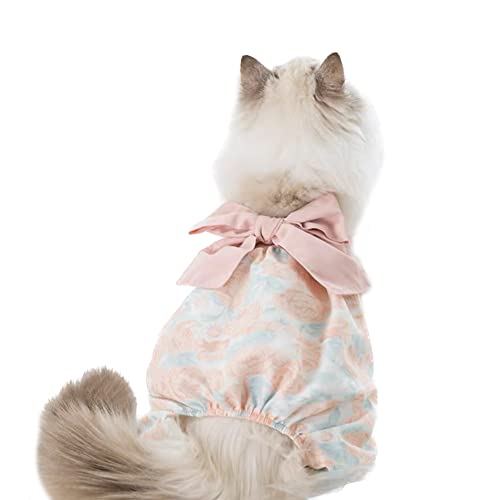 KOALABEAR Hundekleid Haustier Schleife Prinzessin Kleid Welpen Blumen Weste Rock Haustier Sommerkleid Hund Niedliche Rosette Bekleidung für kleine Hunde Katze Haustier von KOALABEAR