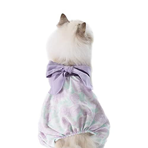 KOALABEAR Hundekleid Haustier Schleife Prinzessin Kleid Welpen Blumen Weste Rock Haustier Sommerkleid Hund Niedliche Rosette Bekleidung für kleine Hunde Katze Haustier von KOALABEAR