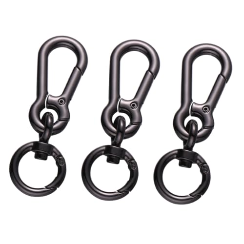 KOCKSHION 3 Stück Teiliges Robuste Ringhaken für Hundeleinen und Taschen Langlebiger Schlüsselanhänger mit Federmechanismus Vielseitig Einsetzbar für Rucksack Handtasche Praktische Ersatz von KOCKSHION