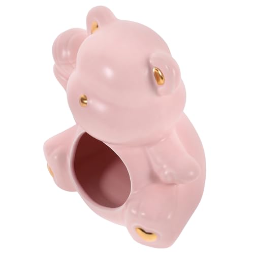 KOCKSHION Keramik Hamster Versteck Haus Kleintier Nest Hamsterbett Wärmend und Kühlend Rosa Hamster Höhle für Chinchilla und Kleine Haustiere von KOCKSHION