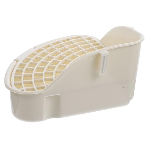 KOCKSHION Kleintier Toilette aus Robustem Kleine Kaninchentoilette mit Eckdesign rutschfest Installieren Geeignet für Hasen Meerschweinchen Chinchillas und Frettchen von KOCKSHION