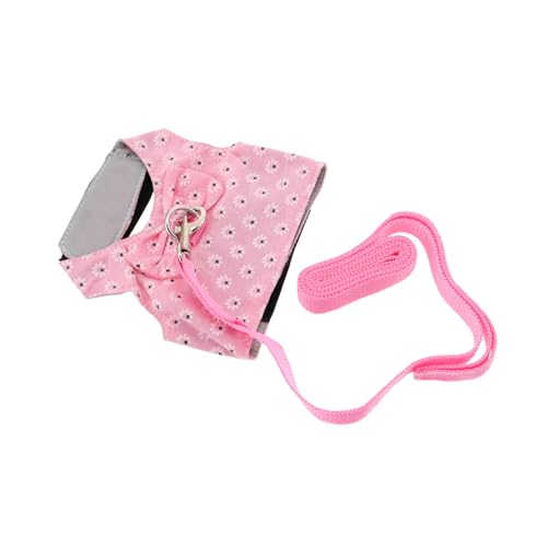KOCKSHION Outdoor Kaninchenweste mit Geschirr und Leine Verstellbares Atmungsaktives Brustgeschirr für Kleine Haustiere Wie Kaninchen Frettchen Meerschweinchen Modische Komfortable von KOCKSHION
