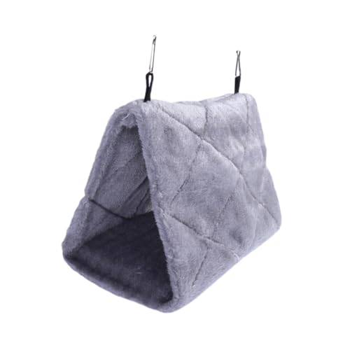 KOCKSHION Warme Papagei Hängematte aus Plüsch Kleines Schlafnest für Vögel Angenehmes Haustierbett mit Stabilem Boden und Doppeltem Haken Geeignet für Käfig und Zuhause von KOCKSHION