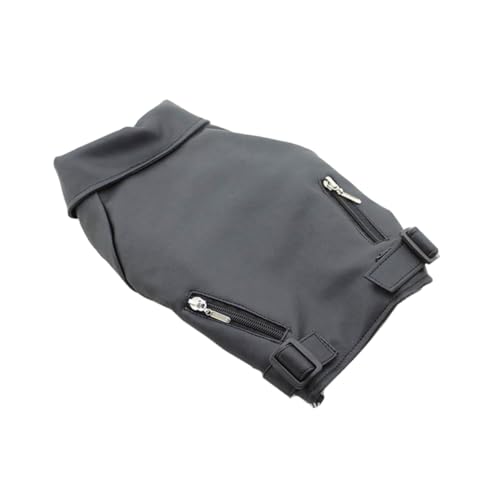KOCKSHION Warmer Hundemantel aus Winddichtem PU Leichter Wintermantel für Kleine Hunde Winddichte Hundeweste mit Reißverschluss und D Ring Modische Hundebekleidung für Kalte Jahreszeiten Xs von KOCKSHION