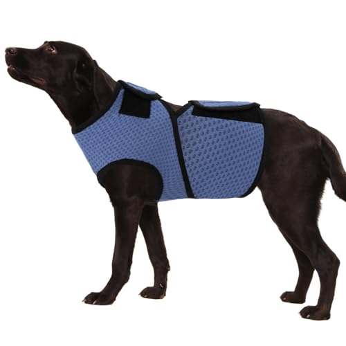 KOESON Beruhigende Weste für Hunde, atmungsaktiv, Donnerjacke, verstellbares Haustier-Shirt zur Linderung von Stress und Angst, für Gewitter, Feuerwerk, Fellpflege, Tierarztbesuch, Reisen, Trennung KOESON Beruhigende Weste für Hunde, atmungsaktiv, Donnerjacke, verstellbares Haustier-Shirt zur Linderung von Stress und Angst, für Gewitter, Feuerwerk, Fellpflege, Tierarztbesuch, Reisen, Trennung von KOESON