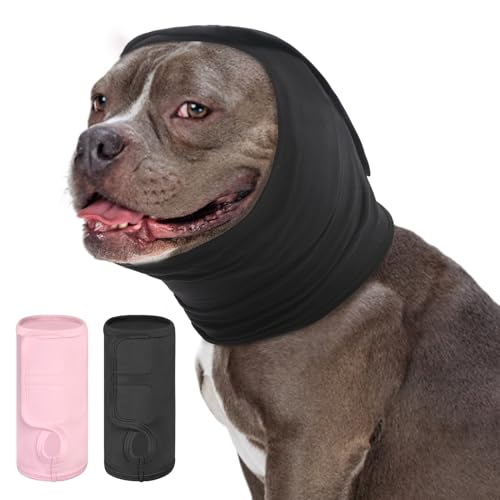 KOESON Beruhigender Hunde-Kapuzenpullover, weich, kein Schütteln, Ohrwickel für Hunde, Angstlinderung und Lärmschutz, verstellbarer Hals- und Kopfschutz für Hunde für Feuerwerk, Fellpflege, Gewitter KOESON Beruhigender Hunde-Kapuzenpullover, weich, kein Schütteln, Ohrwickel für Hunde, Angstlinderung und Lärmschutz, verstellbarer Hals- und Kopfschutz für Hunde für Feuerwerk, Fellpflege, Gewitter von KOESON