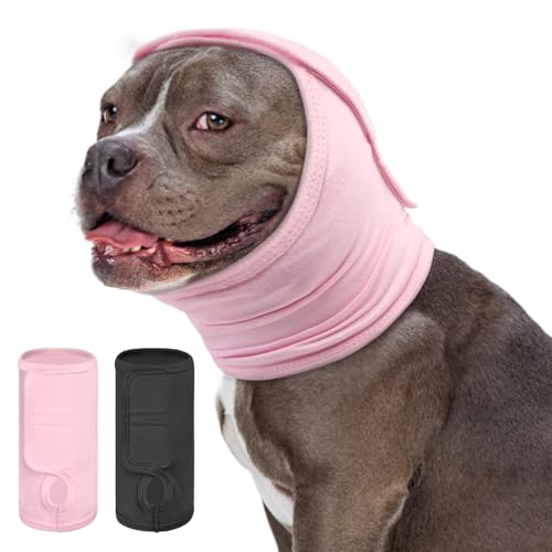 KOESON Beruhigender Hunde-Kapuzenpullover, weich, kein Schütteln, Ohrwickel für Hunde, Angstlinderung und Lärmschutz, verstellbarer Hals- und Kopfschutz für Hunde für Feuerwerk, Fellpflege, Gewitter KOESON Beruhigender Hunde-Kapuzenpullover, weich, kein Schütteln, Ohrwickel für Hunde, Angstlinderung und Lärmschutz, verstellbarer Hals- und Kopfschutz für Hunde für Feuerwerk, Fellpflege, Gewitter von KOESON