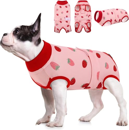 KOESON Genesungsanzug für Hunde, für weibliche und männliche Haustiere, Chirurgie, Einteiler nach dem Spay Neuter, professionelles Bauch-Erholungsshirt mit Urinierloch, weicher chirurgischer Body von KOESON