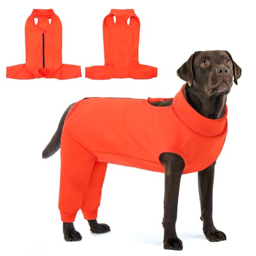 KOESON Hunde-Genesungsanzug, Hinterbein, Erholungsmanschette für weibliche und männliche Hunde, Haustier-Beinmanschette gegen Lecken, Haustier-Wundabdeckung, Einteiler für Wundheilung von KOESON