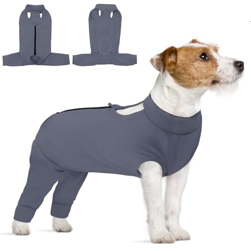 KOESON Hunde-Genesungsanzug, Hinterbein, Erholungsmanschette für weibliche und männliche Hunde, Haustier-Beinmanschette gegen Lecken, Haustier-Wundabdeckung, Einteiler für Wundheilung von KOESON