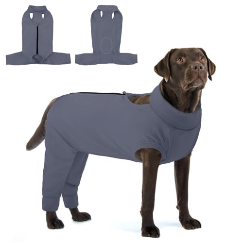 KOESON Hunde-Genesungsanzug, Hinterbein, Erholungsmanschette für weibliche und männliche Hunde, Haustier-Beinmanschette gegen Lecken, Haustier-Wundabdeckung, Einteiler für Wundheilung von KOESON