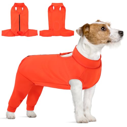 KOESON Hunde-Genesungsanzug, Hinterbein, Erholungsmanschette für weibliche und männliche Hunde, Haustier-Beinmanschette gegen Lecken, Haustier-Wundabdeckung, Einteiler für Wundheilung von KOESON