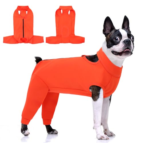 KOESON Hunde-Genesungsanzug, Hinterbein, Erholungsmanschette für weibliche und männliche Hunde, Haustier-Beinmanschette gegen Lecken, Haustier-Wundabdeckung, Einteiler für Wundheilung von KOESON