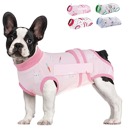 KOESON Hunde-Genesungsanzug, Spay Anzug für Hündinnen mit Urinnenloch, Haustier-chirurgischer Genesungsanzug, Genesungsanzug, Anti-Leck-Haustier-Bodysuit für Bauchwunde Kaninchen XL von KOESON