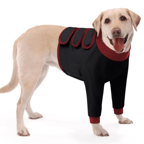 KOESON Hunde-Genesungsmanschette für Vorderbeine, weicher Genesungsanzug für Haustiere nach Operationen, verstellbarer Hundebein-Ellenbogenschutz, Haustier-Wundpflege-Shirt, um Lecken zu stoppen KOESON Hunde-Genesungsmanschette für Vorderbeine, weicher Genesungsanzug für Haustiere nach Operationen, verstellbarer Hundebein-Ellenbogenschutz, Haustier-Wundpflege-Shirt, um Lecken zu stoppen von KOESON