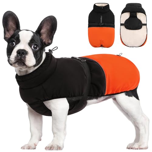 KOESON Hunde-Winterjacke, Winter-Hundemantel für mittelgroße Hunde mit verstellbarer Schnalle, Rollkragen-Fleece, warme Hundejacken, Winter-Fleece-Hundemäntel, Hunde-Schneejacke, Schneeanzug für Frech KOESON Hunde-Winterjacke, Winter-Hundemantel für mittelgroße Hunde mit verstellbarer Schnalle, Rollkragen-Fleece, warme Hundejacken, Winter-Fleece-Hundemäntel, Hunde-Schneejacke, Schneeanzug für Frech von KOESON