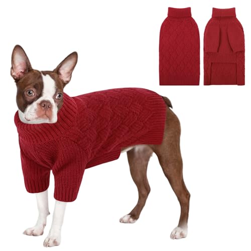 KOESON Hundepullover, Rollkragenpullover für Halloween, Weihnachten, Thanksgiving, warmer Strickpullover für Hunde, weibliche Männer, Rollkragenpullover für Herbst, Winter und Frühling KOESON Hundepullover, Rollkragenpullover für Halloween, Weihnachten, Thanksgiving, warmer Strickpullover für Hunde, weibliche Männer, Rollkragenpullover für Herbst, Winter und Frühling von KOESON