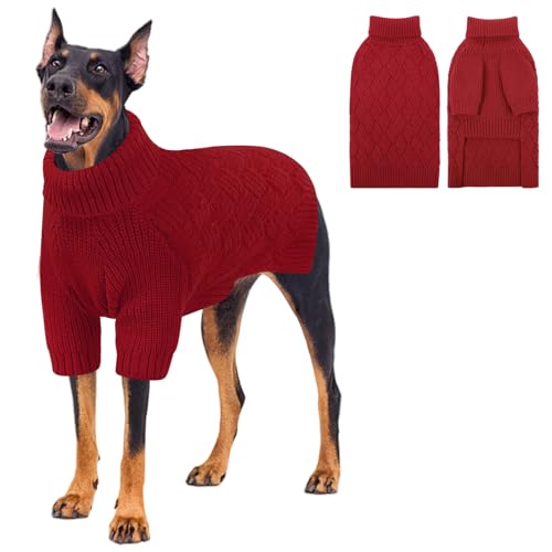 KOESON Hundepullover, Rollkragenpullover für Halloween, Weihnachten, Thanksgiving, warmer Strickpullover für Hunde, weibliche Männer, Rollkragenpullover für Herbst, Winter und Frühling KOESON Hundepullover, Rollkragenpullover für Halloween, Weihnachten, Thanksgiving, warmer Strickpullover für Hunde, weibliche Männer, Rollkragenpullover für Herbst, Winter und Frühling von KOESON