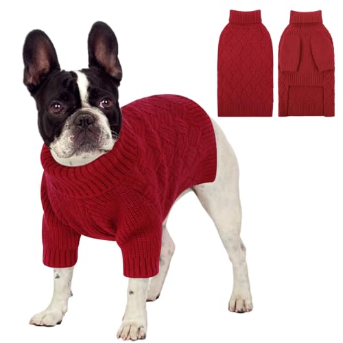 KOESON Hundepullover, Rollkragenpullover für Halloween, Weihnachten, Thanksgiving, warmer Strickpullover für Hunde, weibliche Männer, Rollkragenpullover für Herbst, Winter und Frühling KOESON Hundepullover, Rollkragenpullover für Halloween, Weihnachten, Thanksgiving, warmer Strickpullover für Hunde, weibliche Männer, Rollkragenpullover für Herbst, Winter und Frühling von KOESON