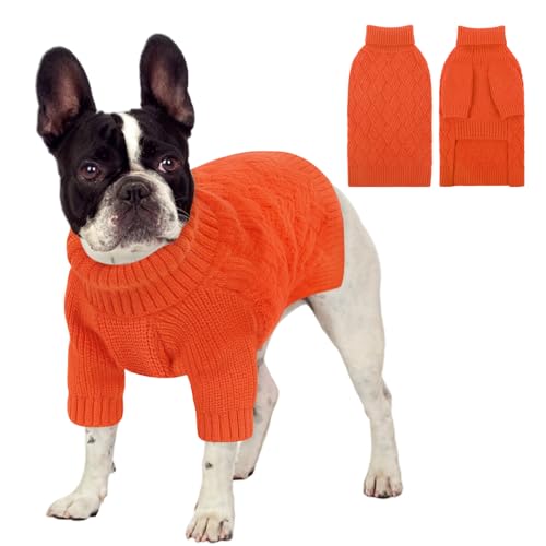 KOESON Hundepullover, Rollkragenpullover für Halloween, Weihnachten, Thanksgiving, warmer Strickpullover für Hunde, weibliche Männer, Rollkragenpullover für Herbst, Winter und Frühling KOESON Hundepullover, Rollkragenpullover für Halloween, Weihnachten, Thanksgiving, warmer Strickpullover für Hunde, weibliche Männer, Rollkragenpullover für Herbst, Winter und Frühling von KOESON