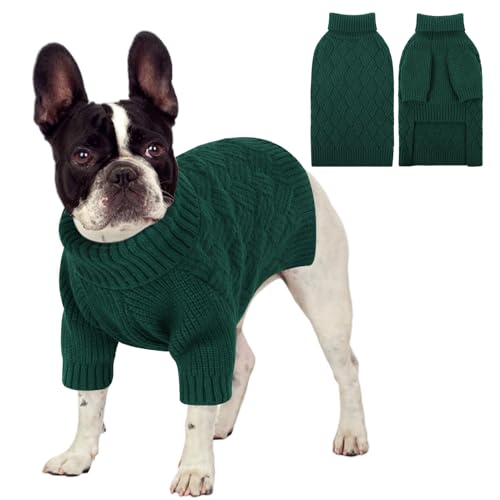 KOESON Hundepullover, Rollkragenpullover für Halloween, Weihnachten, Thanksgiving, warmer Strickpullover für Hunde, weibliche Männer, Rollkragenpullover für Herbst, Winter und Frühling von KOESON