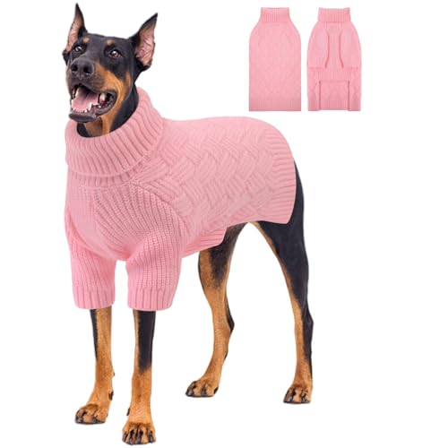 KOESON Hundepullover, Rollkragenpullover für Halloween, Weihnachten, Thanksgiving, warmer Strickpullover für Hunde, weibliche Männer, Rollkragenpullover für Herbst, Winter und Frühling von KOESON