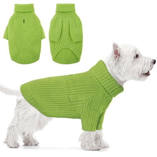 KOESON Hundepullover, Rollkragenpullover mit Loch für die Leine, warm, weich, für Damen und Herren, Strickpullover für Weihnachten, Thanksgiving, Herbst, Winter und Frühling KOESON Hundepullover, Rollkragenpullover mit Loch für die Leine, warm, weich, für Damen und Herren, Strickpullover für Weihnachten, Thanksgiving, Herbst, Winter und Frühling von KOESON