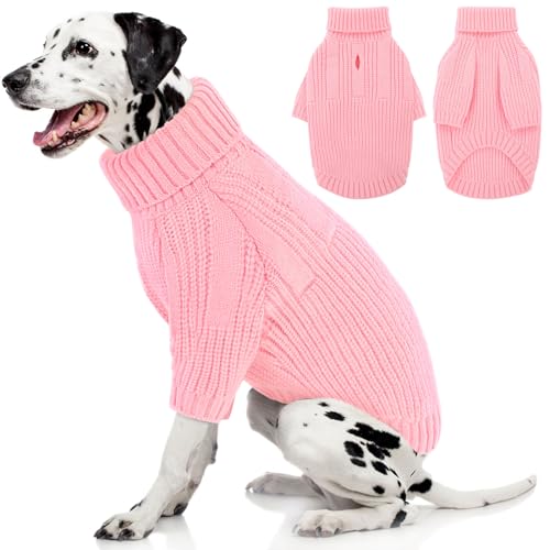 KOESON Hundepullover, Rollkragenpullover mit Loch für die Leine, warm, weich, für Damen und Herren, Strickpullover für Weihnachten, Thanksgiving, Herbst, Winter und Frühling KOESON Hundepullover, Rollkragenpullover mit Loch für die Leine, warm, weich, für Damen und Herren, Strickpullover für Weihnachten, Thanksgiving, Herbst, Winter und Frühling von KOESON