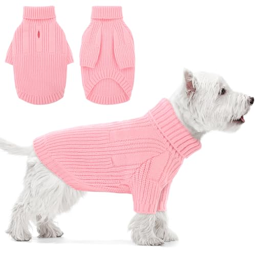 KOESON Hundepullover, Rollkragenpullover mit Loch für die Leine, warm, weich, für Damen und Herren, Strickpullover für Weihnachten, Thanksgiving, Herbst, Winter und Frühling KOESON Hundepullover, Rollkragenpullover mit Loch für die Leine, warm, weich, für Damen und Herren, Strickpullover für Weihnachten, Thanksgiving, Herbst, Winter und Frühling von KOESON