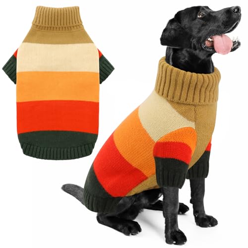 KOESON XL-Hundepullover, dehnbar, für große Hunde, Weihnachtspullover für Pitbull, italienischer Windhund, Corgi, Braun, Größe XL KOESON XL-Hundepullover, dehnbar, für große Hunde, Weihnachtspullover für Pitbull, italienischer Windhund, Corgi, Braun, Größe XL von KOESON
