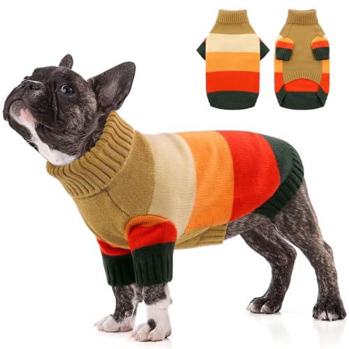 KOESON XS Hundepullover, dicker kleiner Hundepullover für weibliche Männer, Weihnachtspullover, warmer Welpenpullover für Teetasse, Yorkie, Chihuahua, Braun, XS KOESON XS Hundepullover, dicker kleiner Hundepullover für weibliche Männer, Weihnachtspullover, warmer Welpenpullover für Teetasse, Yorkie, Chihuahua, Braun, XS von KOESON