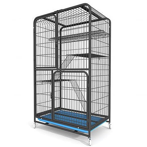 Großer Katzen-Käfig-Katze Katze Katze Katze Kennel-Übungs-Pet-Playpen mit Rädern und Leiter für Chinchillas Frettchen Kätzchen, Black-36in H. Decoration Großer Katzen-Käfig-Katze Katze Katze Katze Kennel-Übungs-Pet-Playpen mit Rädern und Leiter für Chinchillas Frettchen Kätzchen, Black-36in H. Decoration von KOIAMVZW