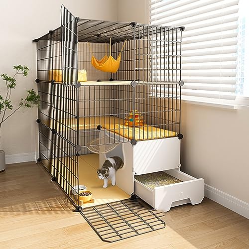 Katzenkäfige im Innenraum groß mit Katzentoilette, Pet -Playpen, kleine Tiere Käfig transparent und leicht zu beobachten die Haustierdynamik für Welpen, Kätzchen, Hasen, Schildkröte (Größe: 75 * 39 * Katzenkäfige im Innenraum groß mit Katzentoilette, Pet -Playpen, kleine Tiere Käfig transparent und leicht zu beobachten die Haustierdynamik für Welpen, Kätzchen, Hasen, Schildkröte (Größe: 75 * 39 * von KOIAMVZW
