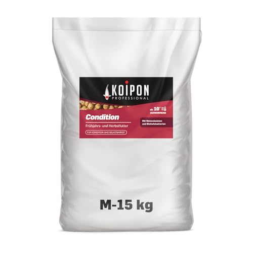 KOIPON Condition 15 kg 6mm Fischfutter Pellets Frühjahr & Herbst schwimmend, Teichfutter für japanische Koi, Koifutter als Goldfischfutter geeignet von KOIPON