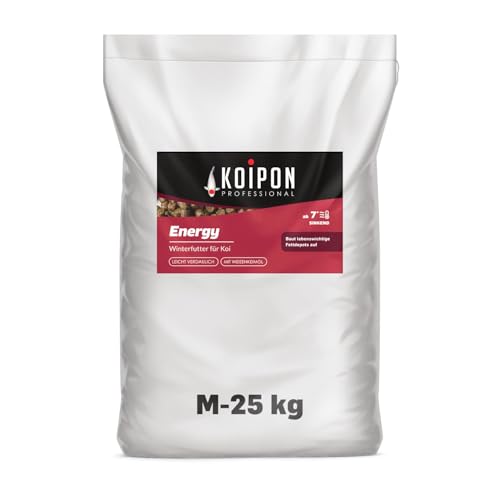 KOIPON Energy 25 kg Fischfutter Winter sinkend, Teichfutter 6mm Pellets für japanische Koi, Koifutter als Goldfischfutter und Winterfutter geeignet von KOIPON