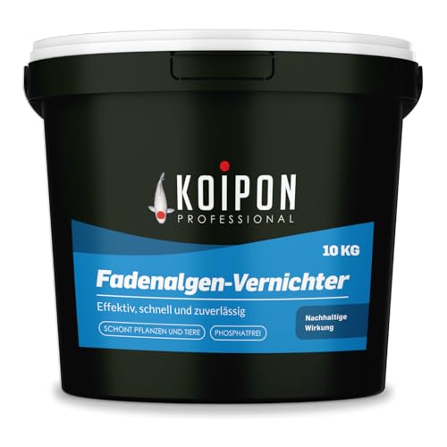 KOIPON Fadenalgen-Vernichter 10 kg, Phosphatfreie Algenbekämpfung, Fadenalgenvernichter gegen Algenwachstum und Fadenalgen im Gartenteich von KOIPON