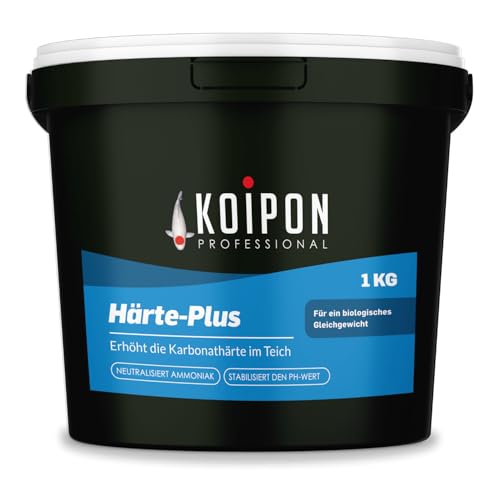 KOIPON Härte-Plus 1 kg Teichwasseraufbereiter zur Teichpflege und Stabilisierung von KH-Wert & pH-Wert im Fischteich und Gartenteich von KOIPON