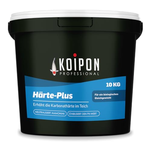 KOIPON Härte-Plus 10 kg Teichwasseraufbereiter zur Teichpflege und Stabilisierung von KH-Wert & pH-Wert im Fischteich und Gartenteich von KOIPON