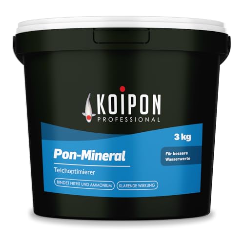KOIPON Pon-Mineral 3 kg Teichwasseraufbereiter zur Teichpflege mit hochwertigen Teichmineralien und Nitritsenker zur Teichreinigung von KOIPON
