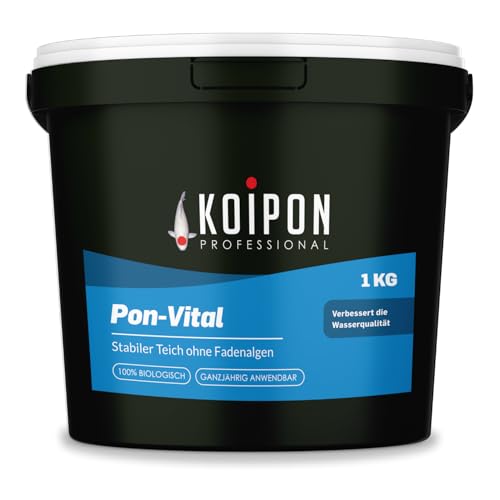 KOIPON Pon-Vital 1 kg, Die 100% biologische Alternative zum Fadenalgenvernichter gegen Algenwachstum und Fadenalgen im Gartenteich von KOIPON