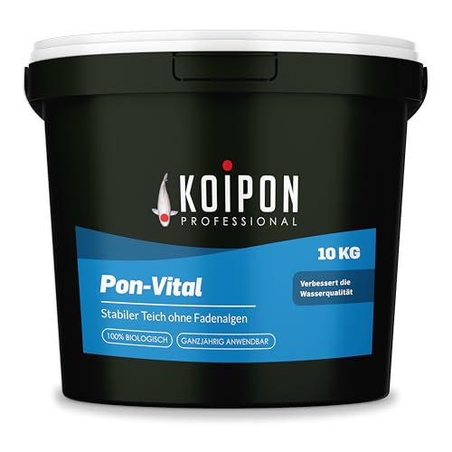 KOIPON Pon-Vital 10 kg, Die 100% biologische Alternative zum Fadenalgenvernichter gegen Algenwachstum und Fadenalgen im Gartenteich von KOIPON