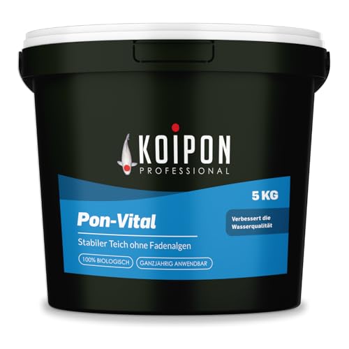 KOIPON Pon-Vital 5 kg, Die 100% biologische Alternative zum Fadenalgenvernichter gegen Algenwachstum und Fadenalgen im Gartenteich von KOIPON