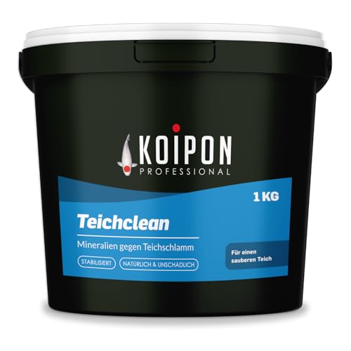 KOIPON Teichclean 1 kg Teichschlammentferner, Biologischer Abbau von Teichschlamm, Teichreinigung von Laub, Schlamm und Ablagerungen, für Fischteich oder Gartenteich von KOIPON