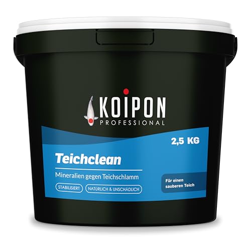 KOIPON Teichclean 2,5 kg Teichschlammentferner, Biologischer Abbau von Teichschlamm, Teichreinigung von Laub, Schlamm und Ablagerungen, für Fischteich oder Gartenteich von KOIPON