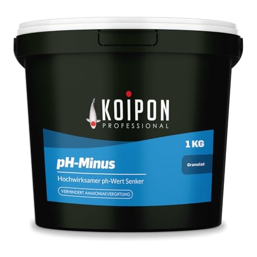 KOIPON ph-Minus 1kg | Zur schnellen Senkung des pH-Wertes und Reduzierung von Ammoniak im Teich, Aquarium und Schwimmteich KOIPON ph-Minus 1kg | Zur schnellen Senkung des pH-Wertes und Reduzierung von Ammoniak im Teich, Aquarium und Schwimmteich von KOIPON