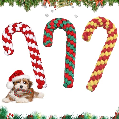 3 Stück Hundespielzeug Kauspielzeug, Hundespielzeug Zuckerstange, Weihnachten Hundespielzeug, Weihnachts Zuckerstangen Seil, Weihnachten Hund Haustiere Kauen, Hundespielzeug Seil für Zahnreinigung (B) 3 Stück Hundespielzeug Kauspielzeug, Hundespielzeug Zuckerstange, Weihnachten Hundespielzeug, Weihnachts Zuckerstangen Seil, Weihnachten Hund Haustiere Kauen, Hundespielzeug Seil für Zahnreinigung (B) von KOIROI